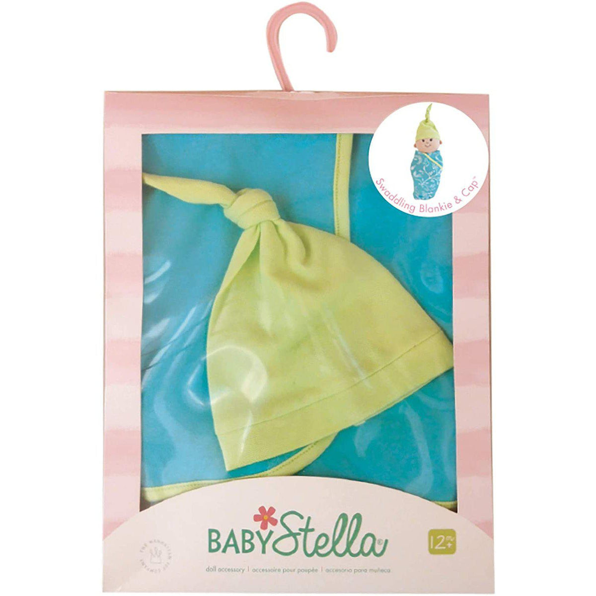 Baby Stella Swaddling Blankie and Cap-Pretend Play-Manhattan Toys-Yellow Springs Toy Company