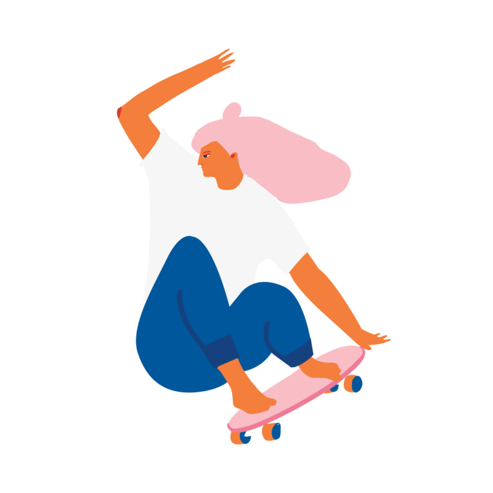 Skater Girl By Tasiania - Tattoo - Set of 2-Dress-Up-TATTLY-Yellow Springs Toy Company