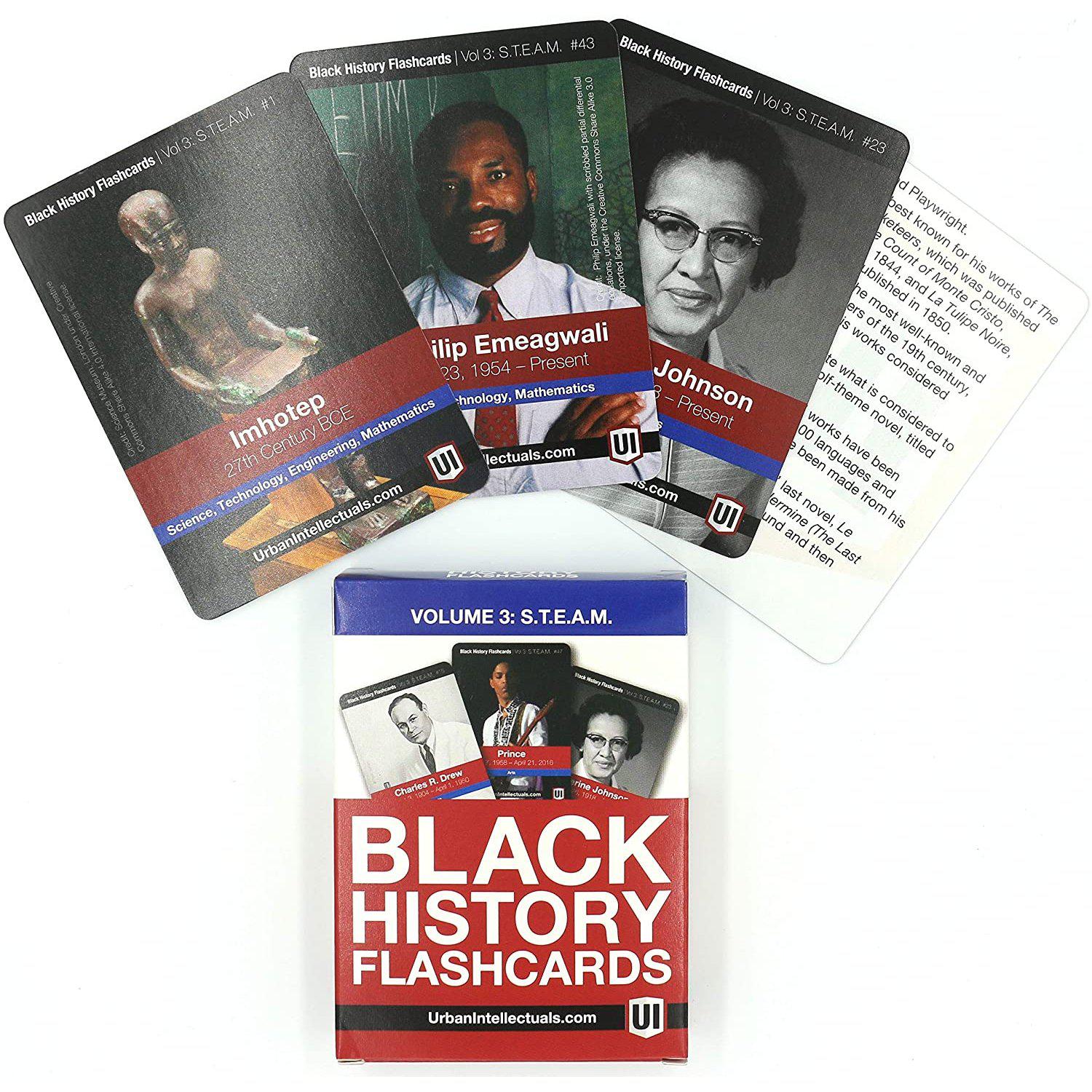Black History Flashcards Volume 3 - STEAM-Stationery-Urban Intellectuals-Yellow Springs Toy Company