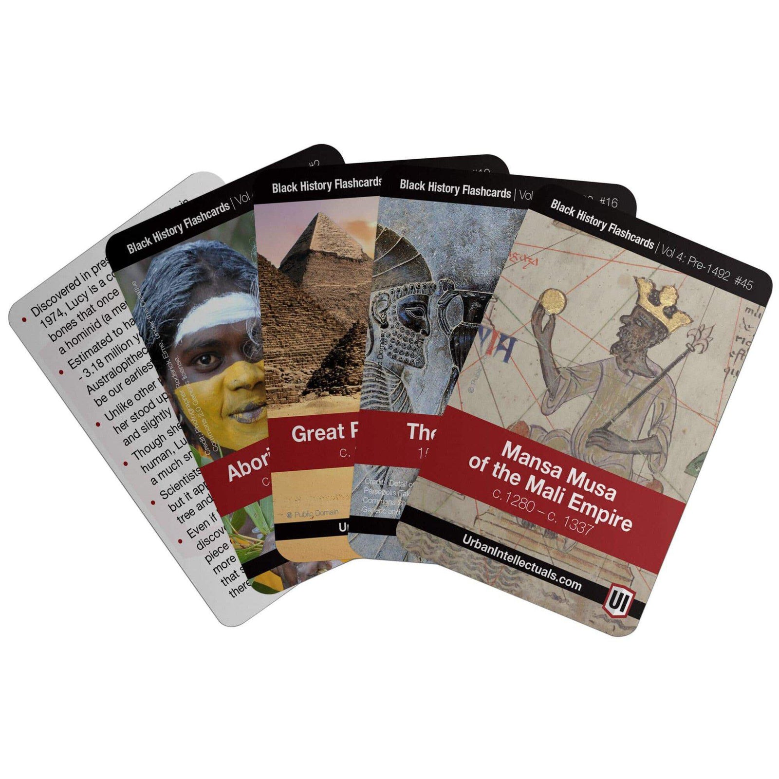 Black History Flashcards Volume 4 - Pre-1492-Stationery-Urban Intellectuals-Yellow Springs Toy Company