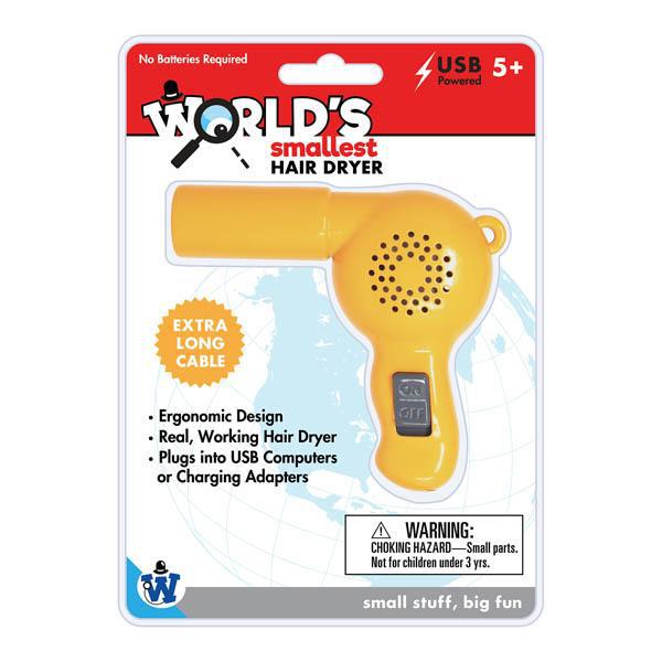 World's Smallest - Hair Dryer-Novelty-Westminster-Yellow Springs Toy Company