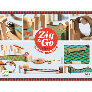 Zig & Go - Big Boum Wall - Game of Chain Reactions - 48 piece-Building & Construction-Djeco-Yellow Springs Toy Company